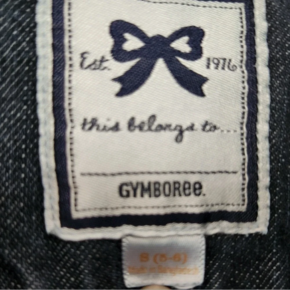 Gymboree Denim Jean Jacket Little Girl S 5/6 100% Cotton Cottagecore City Spring